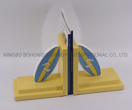 Boys Promotional Gift Bookstand Shaped Train/Car Wood Bookends for Students