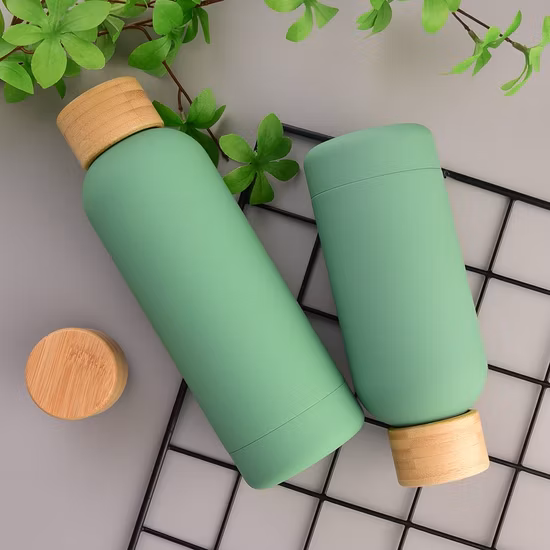 Parede dupla isolada pequena boca ao ar livre copo do carro portátil pintura de borracha garrafa isolada esportes garrafa de água