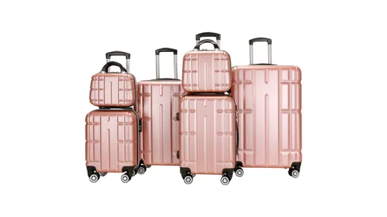 Conjunto de mala de mão personalizada com 6 peças, bolsa de viagem, mão, 4 rodas, carrinho, bagagem giratória